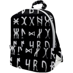 Macromannic Runes Collected Inverted Zip Up Backpack by WetdryvacsLair