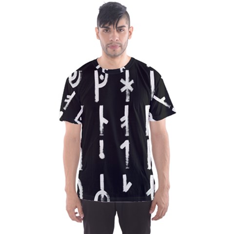 Medieval Runes Collected Inverted Complete Men s Sport Mesh Tee by WetdryvacsLair