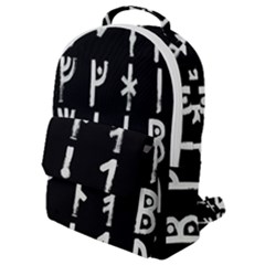 Medieval Runes Collected Inverted Complete Flap Pocket Backpack (small) by WetdryvacsLair