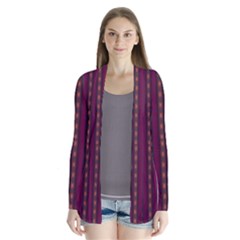 Maroon Sprinkles Drape Collar Cardigan by Sparkle