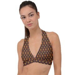 Wqerg Halter Plunge Bikini Top by Sparkle