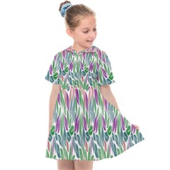 Rainbow Leafs Kids  Sailor Dress by Sparkle