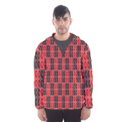 Rosegold Beads Chessboard1 Men s Hooded Windbreaker by Sparkle