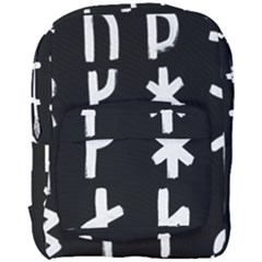 Younger Futhark Rune Set Collected Inverted Full Print Backpack by WetdryvacsLair