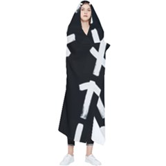 Younger Futhark Rune Set Collected Inverted Wearable Blanket by WetdryvacsLair