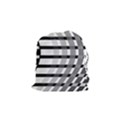 Nine Bar Monochrome Fade Squared Bend Drawstring Pouch (Small) View1