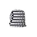 Nine Bar Monochrome Fade Squared Bend Drawstring Pouch (Small) View2