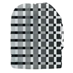 Nine Bar Monochrome Fade Squared Pulled Inverted Drawstring Pouch (3xl) by WetdryvacsLair