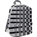 Nine Bar Monochrome Fade Squared Pulled Inverted Zip Up Backpack View2
