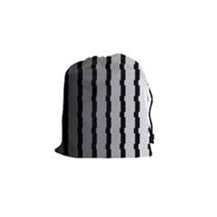 Nine Bar Monochrome Fade Squared Pulled Drawstring Pouch (small) by WetdryvacsLair