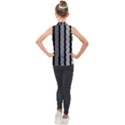 Nine Bar Monochrome Fade Squared Pulled Kids  Sleeveless Polo Tee View2