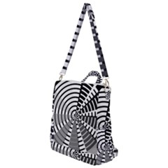 Nine Bar Monochrome Fade Squared Wheel Crossbody Backpack by WetdryvacsLair