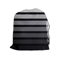 9 Bar Monochrome Fade Drawstring Pouch (xl) by WetdryvacsLair