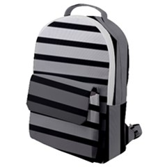 9 Bar Monochrome Fade Flap Pocket Backpack (small) by WetdryvacsLair