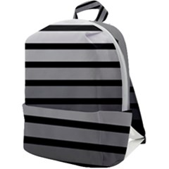 9 Bar Monochrome Fade Zip Up Backpack by WetdryvacsLair