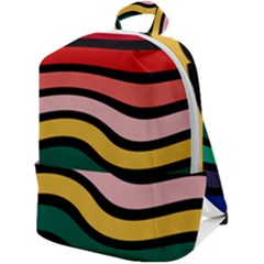 Nine 9 Bar Rainbow Sea Sickness Zip Up Backpack by WetdryvacsLair