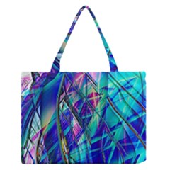 Title Wave, Blue, Crashing, Wave, Natuere, Abstact, File Img 20201219 024243 200 Zipper Medium Tote Bag by ScottFreeArt