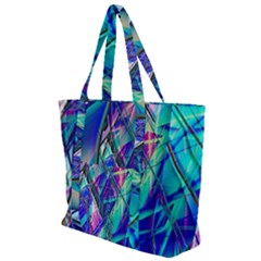 Title Wave, Blue, Crashing, Wave, Natuere, Abstact, File Img 20201219 024243 200 Zip Up Canvas Bag by ScottFreeArt