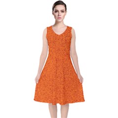 Design A301847 V-neck Midi Sleeveless Dress  by cw29471