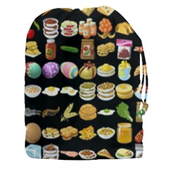 Glitch Glitchen Food Pattern One Drawstring Pouch (3xl) by WetdryvacsLair