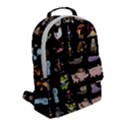 Glitch Glitchen Npc Animals And Characters Pattern Flap Pocket Backpack (Small) View2