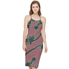 Tropical Style Floral Motif Print Pattern Bodycon Cross Back Summer Dress by dflcprintsclothing