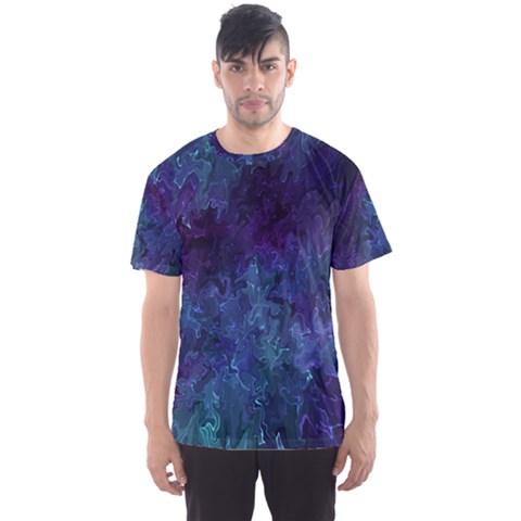 Glassy Melty Abstract Men s Sport Mesh Tee by Dazzleway