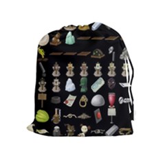 Glitch Glitchen Misc Three Drawstring Pouch (xl) by WetdryvacsLair
