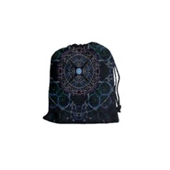 Mandala - 0007 - Complications Drawstring Pouch (small) by WetdryvacsLair