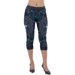 Mandala - 0007 - Complications Lightweight Velour Capri Leggings  by WetdryvacsLair