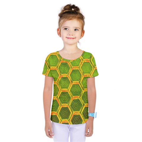 Hexagon Windows Kids  One Piece Tee by essentialimage