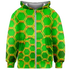Hexagon Windows Kids  Zipper Hoodie Without Drawstring by essentialimage