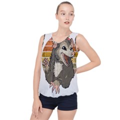 Possum  Bubble Hem Chiffon Tank Top by Valentinaart