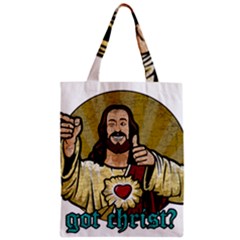 Buddy Christ Zipper Classic Tote Bag by Valentinaart