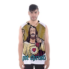 Buddy Christ Men s Basketball Tank Top by Valentinaart