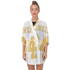 Orwell 84 Half Sleeve Chiffon Kimono by Valentinaart