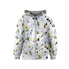 Tree Poppies  Kids  Zipper Hoodie by Sobalvarro