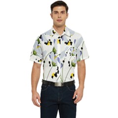 Tree Poppies  Men s Short Sleeve Pocket Shirt  by Sobalvarro