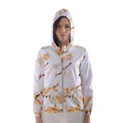 Birds And Flowers  Women s Hooded Windbreaker by Sobalvarro