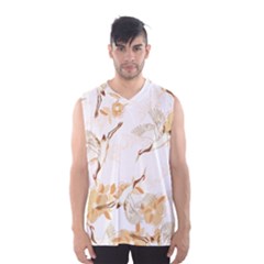 Birds And Flowers  Men s Basketball Tank Top by Sobalvarro
