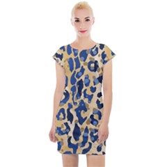 Leopard Skin  Cap Sleeve Bodycon Dress by Sobalvarro