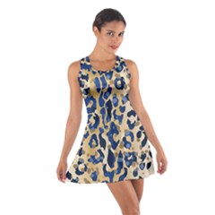 Leopard Skin  Cotton Racerback Dress by Sobalvarro