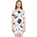 Music life Shoulder Frill Bodycon Summer Dress View1