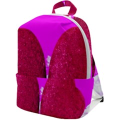 Two Hearts Zip Up Backpack by essentialimage