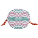 Waving Lines Vivid Pattern Drawstring Bucket Bag View3