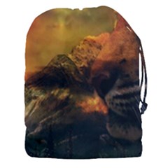 Tiger King In A Fantastic Landscape From Fonebook Drawstring Pouch (3xl) by 2853937
