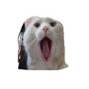 Wow Kitty Cat From Fonebook Drawstring Pouch (Large) View2