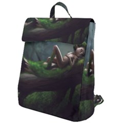 Wooden Child Resting On A Tree From Fonebook Flap Top Backpack by 2853937