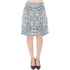 Dots Motif Geometric Print Design Velvet High Waist Skirt by dflcprintsclothing