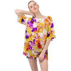 Summer Sequins Oversized Chiffon Top by essentialimage
